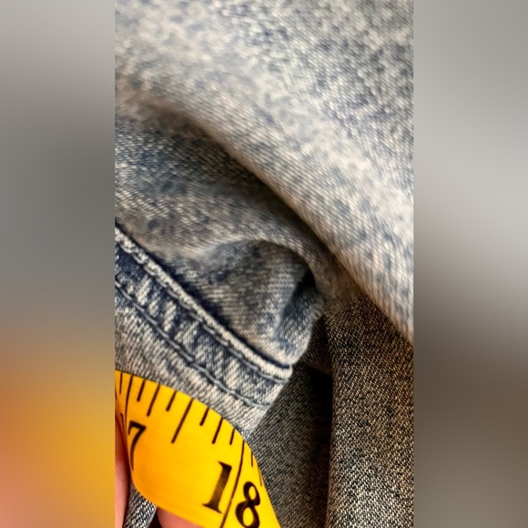 Laura Ashley Embellished Blue Denim Jacket 4 pockets Silver Buttons and Sequins - Picture 17 of 17